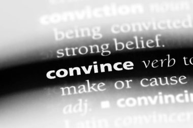 bir sözlüğü'ndeki sözcüğü ikna. kavram ikna