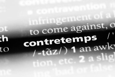 contretemps sözcük sözlüğe. contretemps kavramı