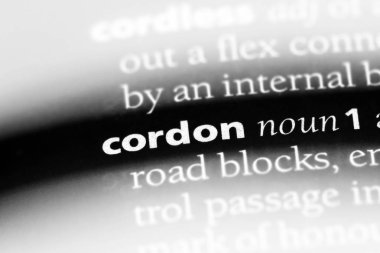 Cordon Word'de bir sözlük. Cordon kavramı