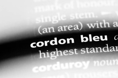 cordon bleu Word'de bir sözlük. cordon bleu kavramı