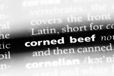 sığır konservesi Word'de bir sözlük. sığır konservesi kavramı