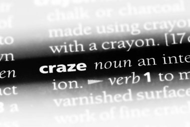 bir sözlüğü'ndeki sözcüğü çılgınlığı. çılgınlığı kavramı