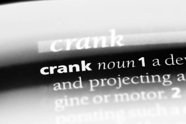 bir sözlük Word'de açın. Krank kavramı
