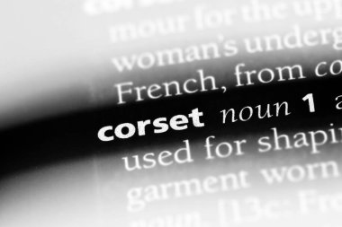 korse Word'de bir sözlük. korse kavramı