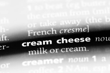 krem peynir Word'de bir sözlük. krem peynir kavramı