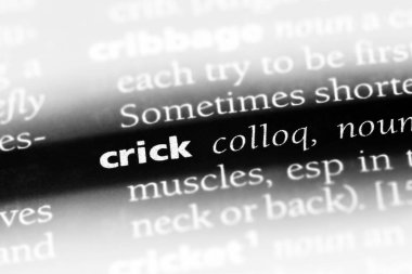 Crick Word'de bir sözlük. Crick kavramı