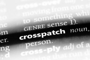 crosspatch sözcük sözlüğe. crosspatch kavramı