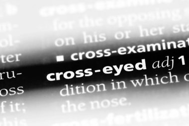 çapraz bir sözlüğü'ndeki sözcüğü gözlü. çapraz gözlü kavramı