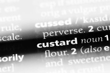 muhallebi Word'de bir sözlük. muhallebi kavramı