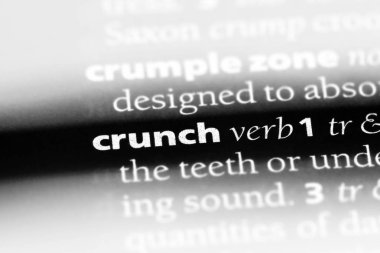 Crunch Word'de bir sözlük. krizi kavramı