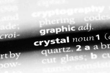 Kristal Word'de bir sözlük. Kristal kavramı