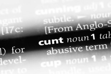 amcık Word'de bir sözlük. amcık kavramı