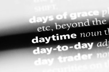 gündüz tek kelimeyle bir sözlük. gündüz kavramı