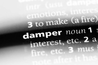 hava damperi tek kelimeyle bir sözlük. hava damperi kavramı