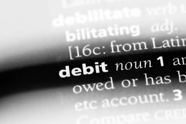 bir sözlüğü'ndeki borç sözcüğü. Banka kavramı