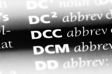 DCC Word'de bir sözlük. DCC kavramı