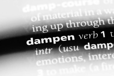 bir sözlüğü'ndeki sözcüğü nemlendirin. kavram nemlendirin