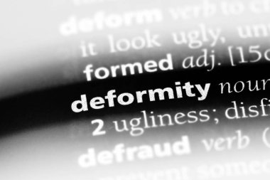 deformite Word'de bir sözlük. deformite kavramı