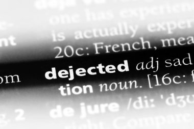 üzgün tek kelimeyle bir sözlük. kederli kavramı