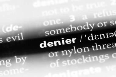 bir sözlüğü'ndeki denye sözcüğü. İnkarcıların kavramı