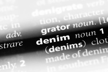 Denim Word'de bir sözlük. kot kavramı