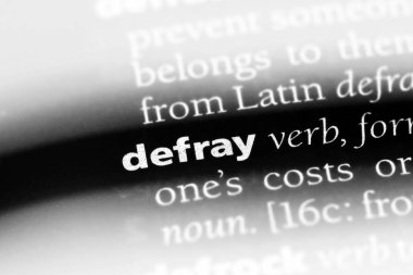 bir sözlüğü'ndeki sözcüğü ödemek. kavram ödemek