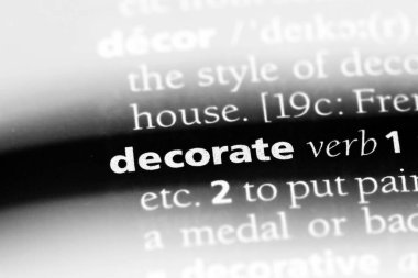 bir sözlüğü'ndeki sözcüğü süsleyin. kavram süslemeleri