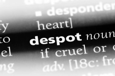 despot Word'de bir sözlük. despot kavramı