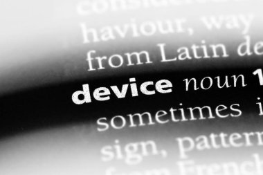 Aygıt Word'de bir sözlük. Aygıt kavramı