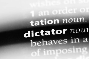 diktatör Word'de bir sözlük. diktatör kavramı