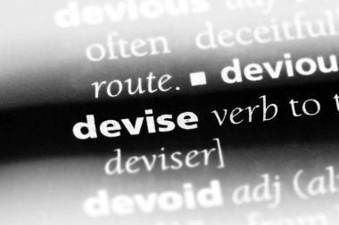 Word'de bir sözlük hazırlamak. vasiyetle kavramı