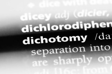 bir sözlüğü'ndeki ikilemi sözcüğü. ikilemi kavramı