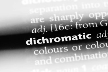 dichromatic tek kelimeyle bir sözlük. dichromatic kavramı