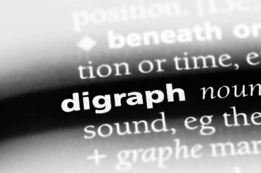 bir sözlüğü'ndeki digraph sözcüğü. digraph kavramı