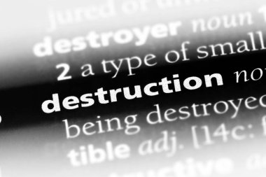 imha Word'de bir sözlük. imha kavramı