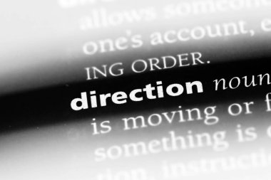 Yön Word'de bir sözlük. yön kavramı