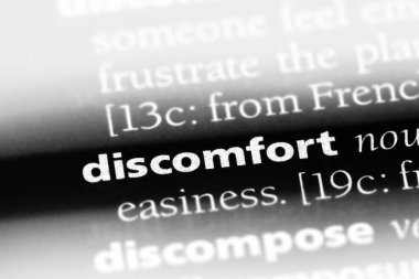 rahatsızlık Word'de bir sözlük. rahatsızlık kavramı