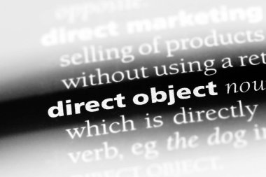 belirtili nesneyi Word'de bir sözlük. belirtili nesneyi kavramı