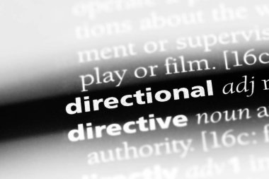 Yön tek kelimeyle bir sözlük. yön kavramı