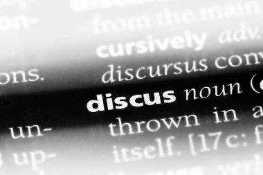 Discus Word'de bir sözlük. Discus kavramı