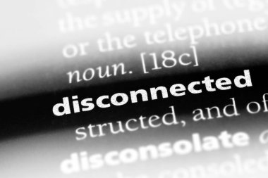 bir sözlüğü'ndeki sözcüğü bağlantısı kesildi. bağlantısı kesilen kavramı