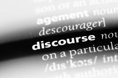 söylem Word'de bir sözlük. söylem kavramı