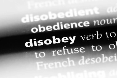 bir sözlüğü'ndeki sözcüğü itaatsizlik. kavram itaatsizlik