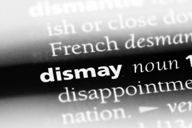 bir sözlüğü'ndeki dehşet sözcüğü. dehşet kavramı