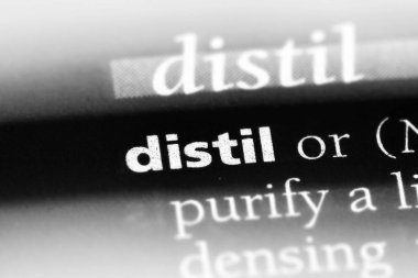 bir sözlüğü'ndeki sözcüğü damıtma. kavram damıtma