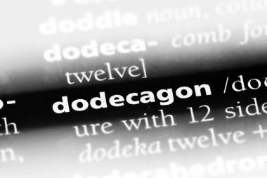 dodecagon sözcük sözlüğe. dodecagon kavramı
