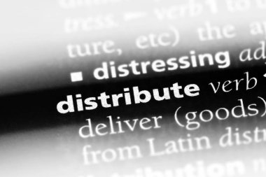 bir sözlüğü'ndeki sözcüğü dağıtın. kavram dağıtmak