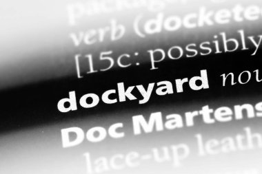 Tersane Word'de bir sözlük. Tersane kavramı