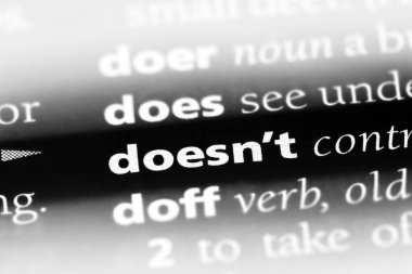 doesn t kelime sözlüğe. doesn t kavramı