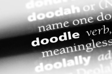 bir sözlüğü'ndeki sözcüğü doodle. Doodle kavramı